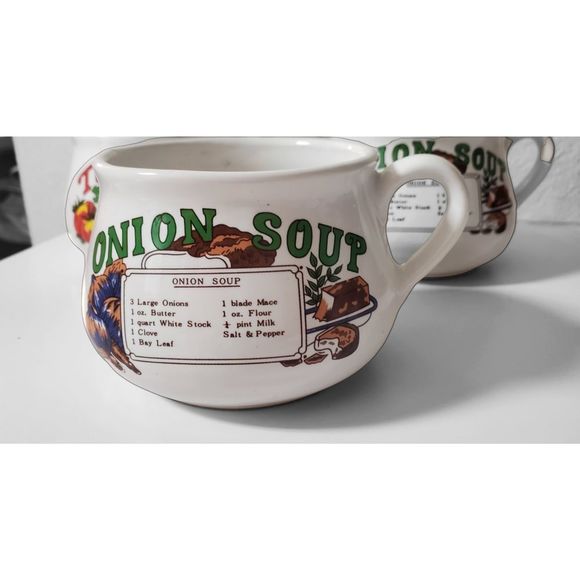 3 x Vintage 1970s Ceramic Soup Mugs - Picture 4 of 6